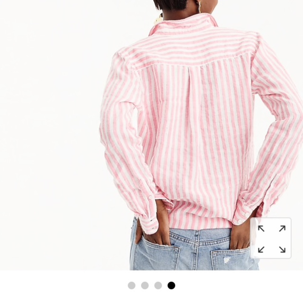 J. Crew Tie waist linen button down shirt - Picture 6 of 7